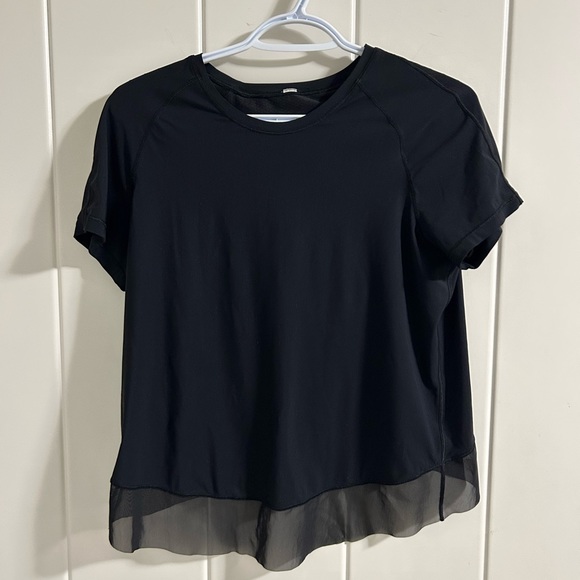 Lululemon Criss Cross Mesh Tee - Picture 2 of 2